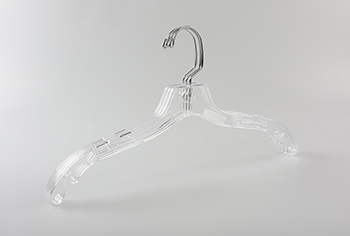  Swivel Metal Hook Non-Slip Clear Plastic Clothes Hangers