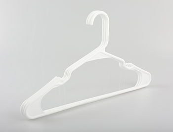  Durable and Slim White Standard Plastic Hangers for Skirt Suit Coat