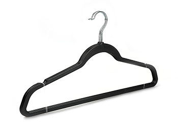  Black Spacemaker ABS Plastic Wet and Dry Clothes Hangers