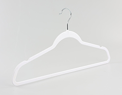  Durable and Lightweight Slim Space Saving Seamless ABS White Plastic Clothes Hangers