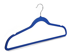  Blue Smooth Surface Plastic Wet and Dry Clothes Hangers