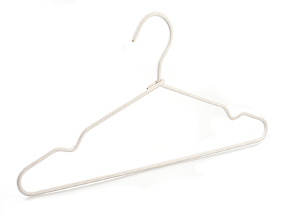 HANGERWORLD 50 Strong 41cm Metal 10 Gauge White Wire Remat Clothes Garment Trouser Bar Hangers. 