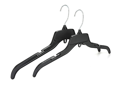  Durable Swivel Hook Black Plastic Dress Hangers 484 Clothes Hanger 