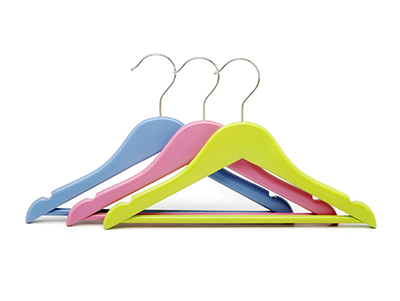  Colored Wooden Clothes Kids Suits Coat Children Hangers