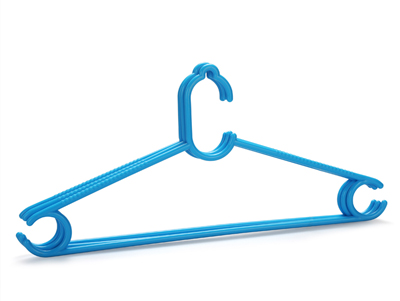  Blue Color Anti slip Plastic Garment Clothes Hanger 