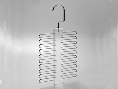  20 Hooks Clear Storage Necktie Rack Organizer Acrylic Belt Hanger 