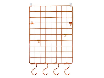 Wire Wall Metal Grid Panel Photo Wall Decor Home Display with S Hook