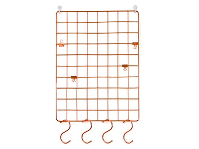  Wire Wall Metal Grid Panel Photo Wall Decor Home Display with S Hook