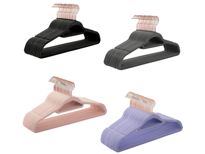  Space Saving Non-slip Hanger Custom Velvet Clothes Hangers