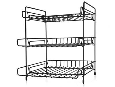 3 Layers Metal Rack Organizer Shelf Storage Holder
