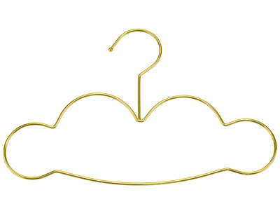  Cute Cloud Shape Design Gold Baby Kids Hanger