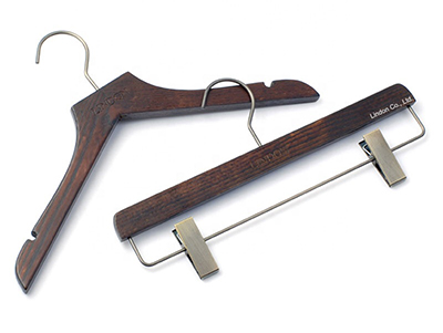  Custom Brand Garment  Antique Wooden Clothes Hangers