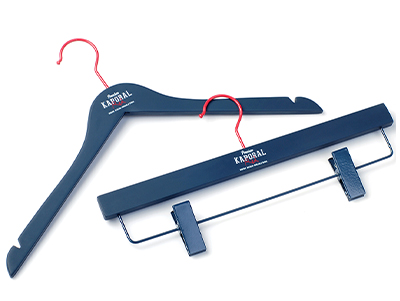 Blue Painting Brand Logo Matt Wood Hangers 