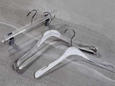  Clear Transparent Acrylic Clothes Hangers for Coat Suit Pants