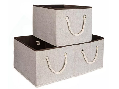 Large Capacity Storage Bins Fabric Collapsible Baskets for Organizing