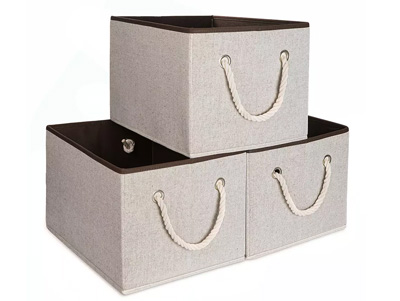  Large Capacity Storage Bins Fabric Collapsible Baskets for Organizing