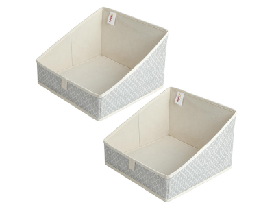 Trapezoid Fabric Storage Bin Baskets for Clothes Towels