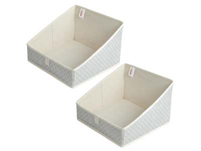  Trapezoid Fabric Storage Bin Baskets for Clothes Towels