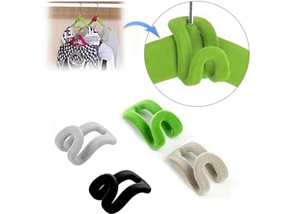  Velvet Connection Hook for Clothes Hanger, Mini Cascading Hanger Hooks