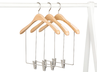 Body Shape Natural Wooden Metal Bikini Swimwear Hanger For Swimsuit Display