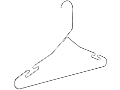 Low Price steel wire hanger metal clothes hangers metal with big notched