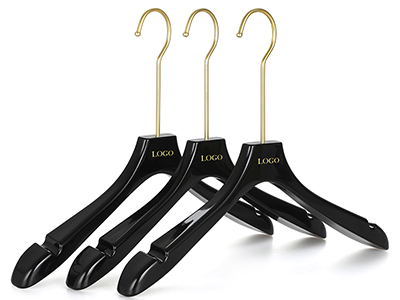  OEM Custom Adult Luxury Quality Black Acrylic Coat Hanger for Clothes