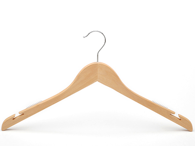  New Design Flat Top Anti-slip Wooden Hangers for Clothes