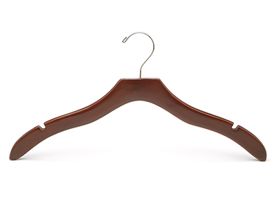  Tops Clothing Type Fashion Flat Wave Wooden Hanger for Clothes Suit