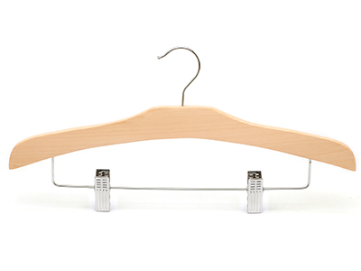  New Style Special Design Wooden Cloths Hanger with Clips