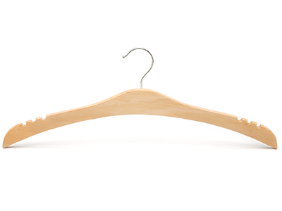  Garment Usage Personalized Flat Special Shape Wood Coat Hanger for Top