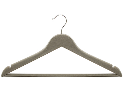  Heady Duty Non Slip Velvet Coated Clothes Hanger for Suits