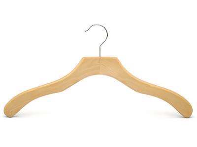  ops Clothing Type Fashion Flat Wave Natural Wooden Euro Hanger Cloth