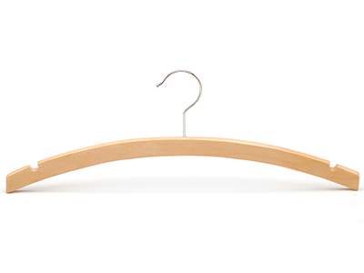  Hot Sale Closet Swivel Hook Cut Notches Shirt Hangers Wooden Suit Natural Wood Hangers