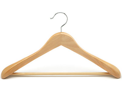  Custom Closet Natural Wooden Clothes Luxury Coat Suit Hanger With Wide Shoulder