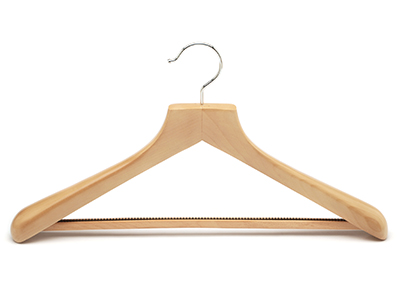  Factory Price High Grade Hotel Wooden Hangers Broad Shoulder 