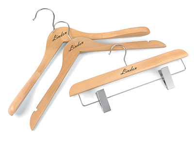  Customized Logo Natural Wooden Hangers High Quality Wooden Hangers for Clothes