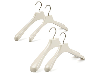  High Quality Luxury Coat Hanger Customized Logo Wood Suit Hangers with Wide Shoulder Design