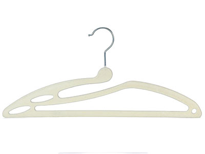 High Quality Ultra-Thin U-slide Slit Velvet Hanger for Tight Collars Clothes