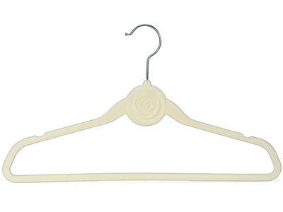 High-end Slim Design Velvet Bridal Hangers for Wedding